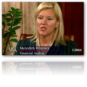Meredith Whitney: Housing to Double-Dip in Q4 2010